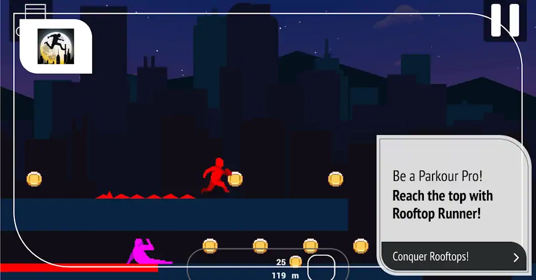 Download Ultimate Rooftop Parkour Run [MOD, Unlimited money] + Hack [MOD, Menu] for Android