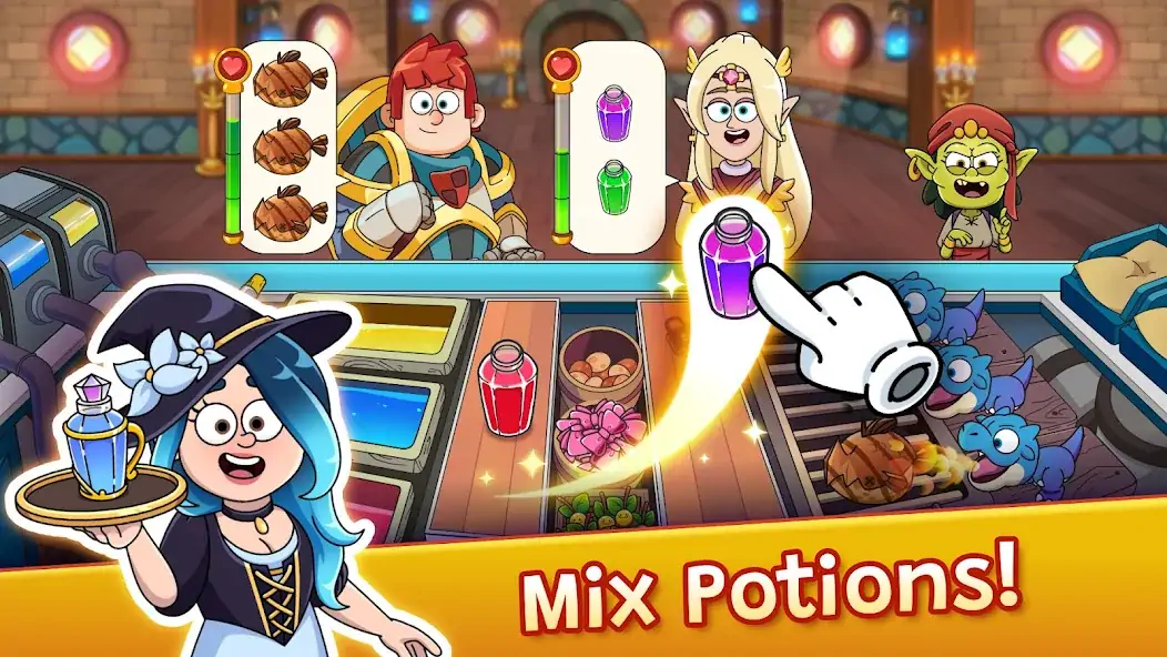 Download Potion Punch 2: Cooking Quest [MOD, Unlimited coins] + Hack [MOD, Menu] for Android