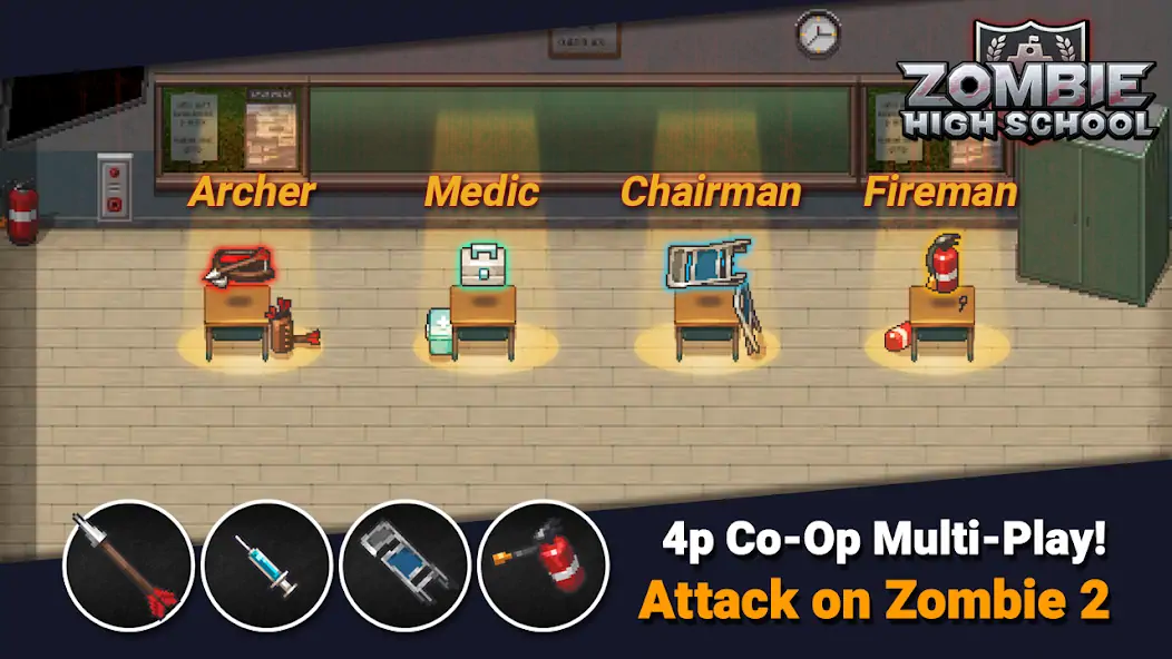 Download Zombie High School [MOD, Unlimited money/coins] + Hack [MOD, Menu] for Android
