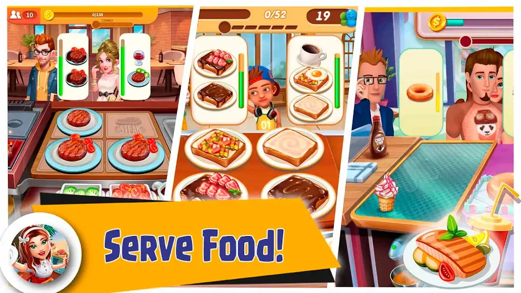 Download Crazy Cooking Chef Food Craze [MOD, Unlimited money] + Hack [MOD, Menu] for Android