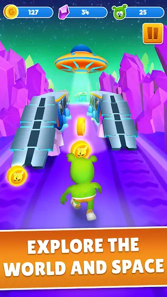 Download Gummy Bear Run: Endless Runner [MOD, Unlimited money/coins] + Hack [MOD, Menu] for Android