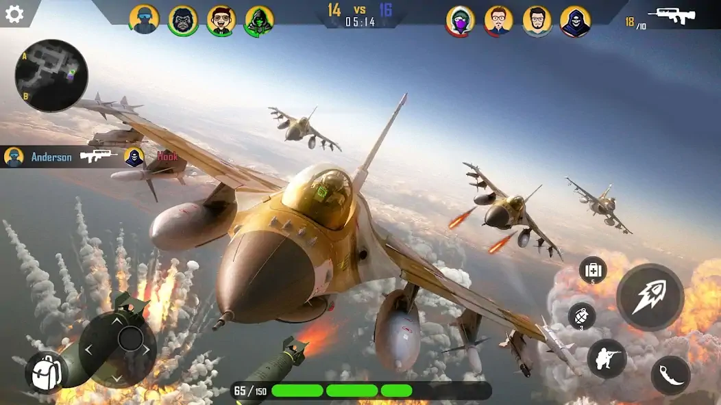 Download Modern Air Combat Jet Warplane [MOD, Unlimited money/gems] + Hack [MOD, Menu] for Android