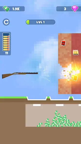 Download Gun Crusher: Smashing games [MOD, Unlimited money/gems] + Hack [MOD, Menu] for Android