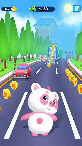 Download Piggy Panda Run: Fun Game [MOD, Unlimited money/coins] + Hack [MOD, Menu] for Android