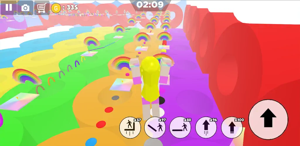 Download Rainbow Parkour sweet Girl [MOD, Unlimited money/coins] + Hack [MOD, Menu] for Android