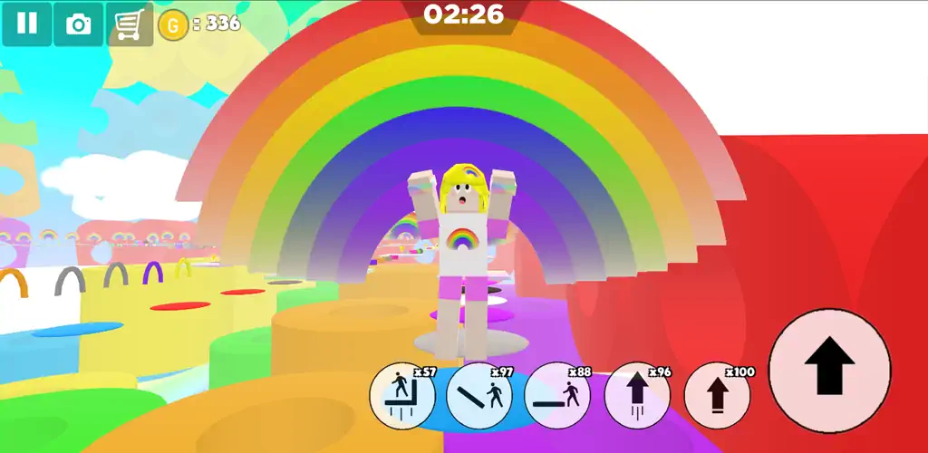 Download Rainbow Parkour sweet Girl [MOD, Unlimited money/coins] + Hack [MOD, Menu] for Android