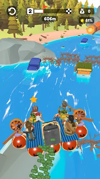 Download Raft Racing [MOD, Unlimited coins] + Hack [MOD, Menu] for Android