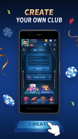 Download X-Poker - Online Home Game [MOD, Unlimited coins] + Hack [MOD, Menu] for Android