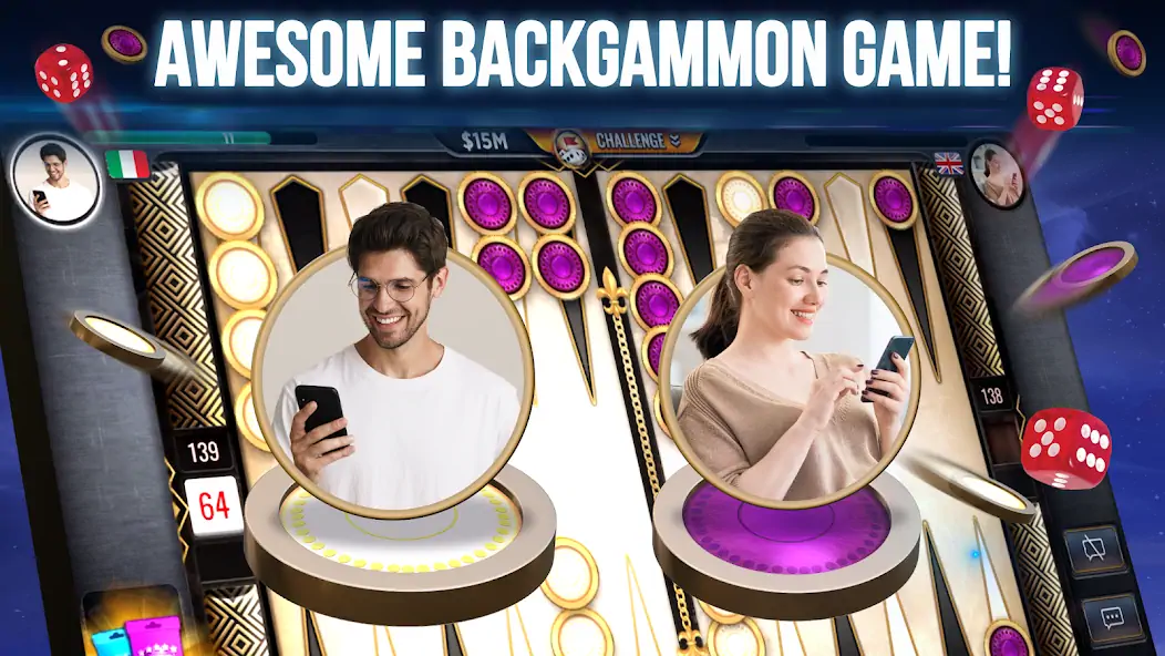 Download Backgammon - Lord of the Board [MOD, Unlimited money/coins] + Hack [MOD, Menu] for Android