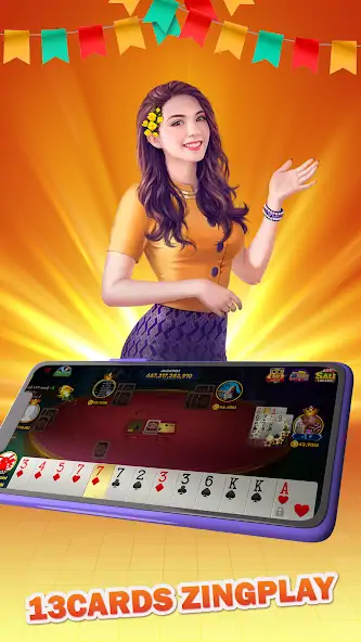 Download ZingPlay Games: Shan, 13 cards [MOD, Unlimited money] + Hack [MOD, Menu] for Android
