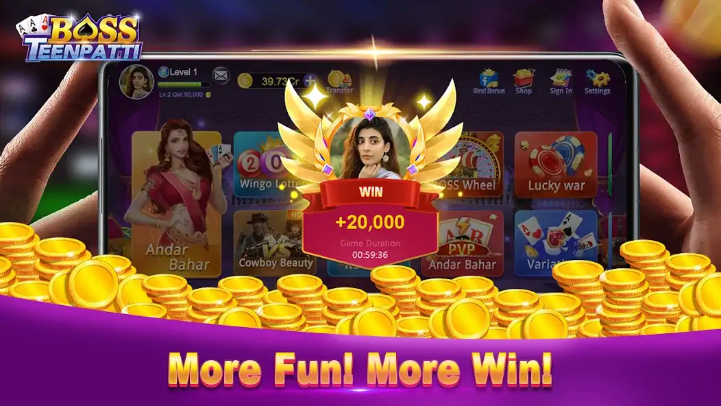 Download Boss Teenpatti [MOD, Unlimited coins] + Hack [MOD, Menu] for Android