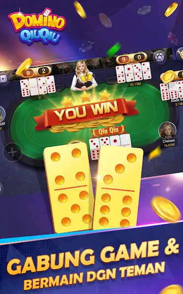 Download Domino QiuQiu-Gaple Slot Poker [MOD, Unlimited coins] + Hack [MOD, Menu] for Android