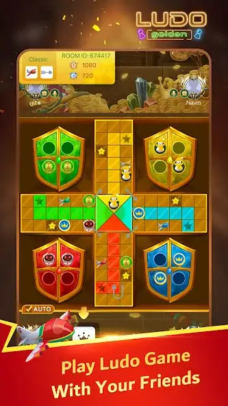 Download Golden Ludo - Ludo and Baloot [MOD, Unlimited coins] + Hack [MOD, Menu] for Android