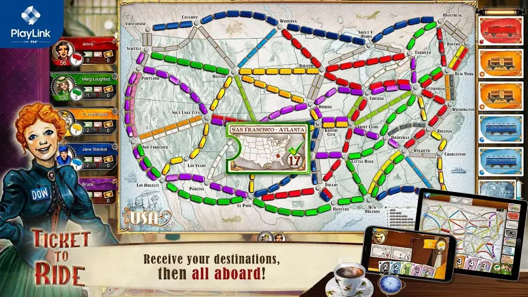 Download Ticket to Ride for PlayLink [MOD, Unlimited coins] + Hack [MOD, Menu] for Android