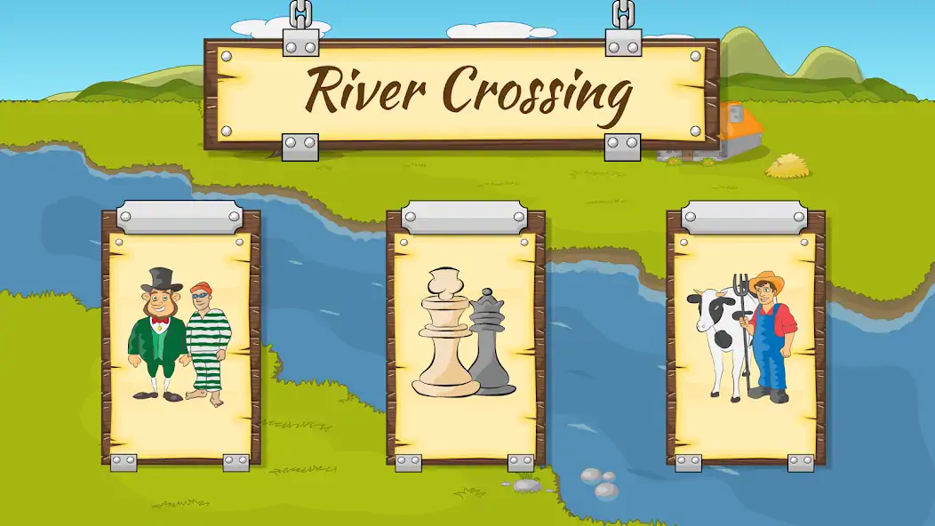 Download River Crossing - Logic Puzzles [MOD, Unlimited money/gems] + Hack [MOD, Menu] for Android