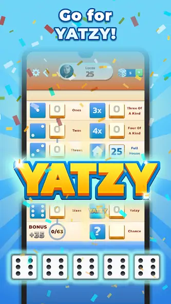 Download Yatzy - Fun Classic Dice Game [MOD, Unlimited coins] + Hack [MOD, Menu] for Android