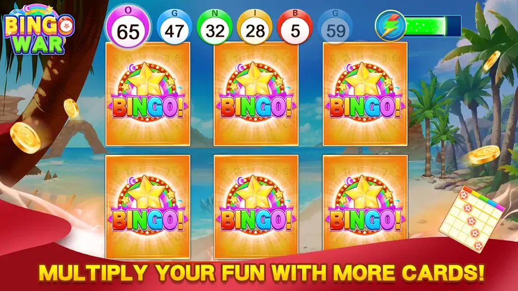 Download Bingo War -Bingo Games At Home [MOD, Unlimited money/coins] + Hack [MOD, Menu] for Android