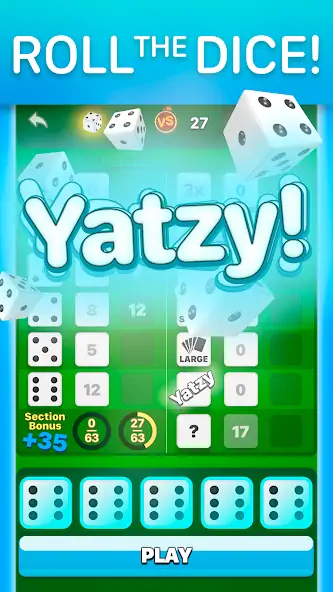Download Yatzy: Dice Game Online [MOD, Unlimited money] + Hack [MOD, Menu] for Android