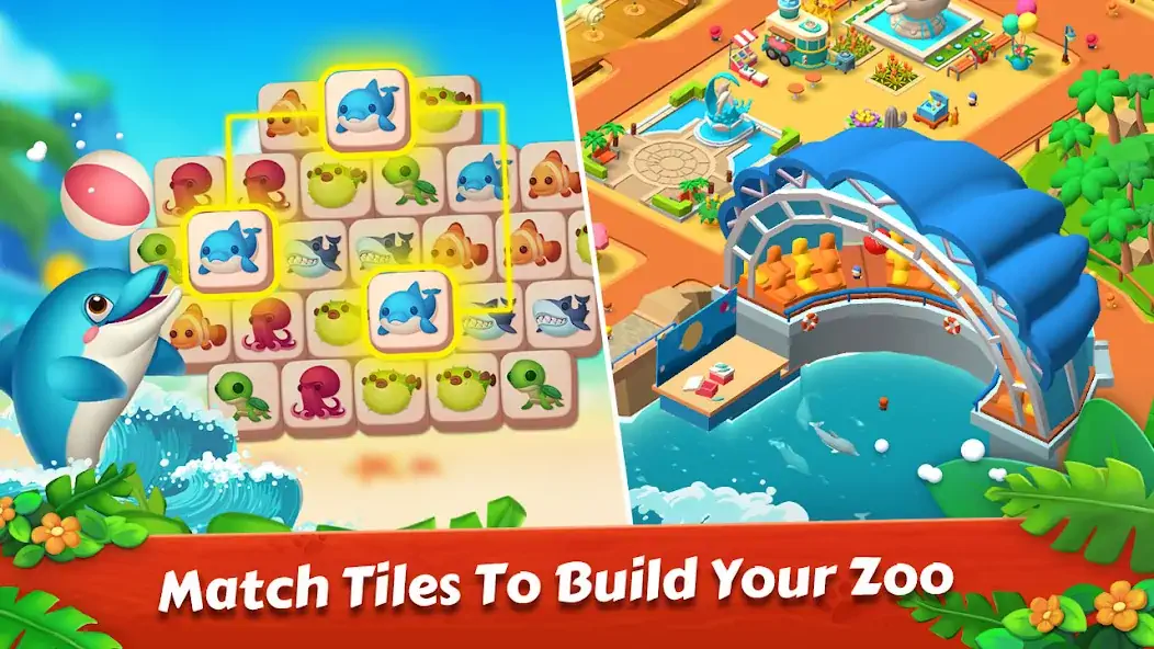 Download Zoo Tile - Match Puzzle Game [MOD, Unlimited money/coins] + Hack [MOD, Menu] for Android