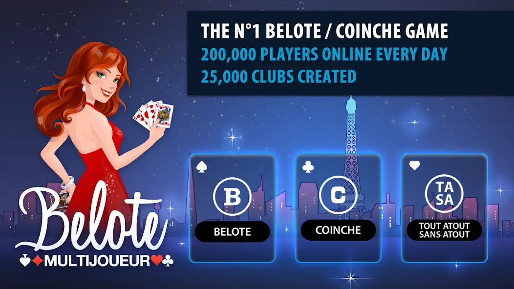 Download Belote & Coinche Multiplayer [MOD, Unlimited money] + Hack [MOD, Menu] for Android