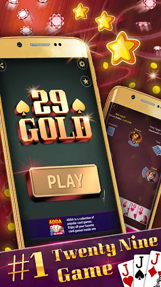 Download Play 29 Gold offline [MOD, Unlimited coins] + Hack [MOD, Menu] for Android