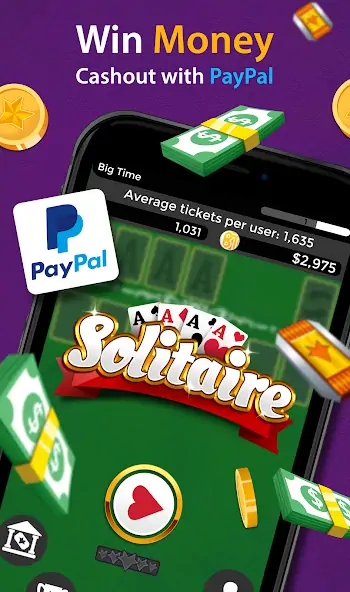 Download Solitaire - Make Money [MOD, Unlimited money/coins] + Hack [MOD, Menu] for Android
