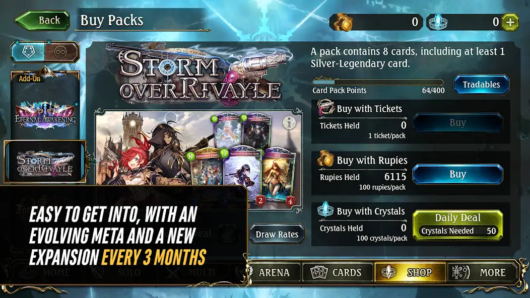 Download Shadowverse CCG [MOD, Unlimited money] + Hack [MOD, Menu] for Android
