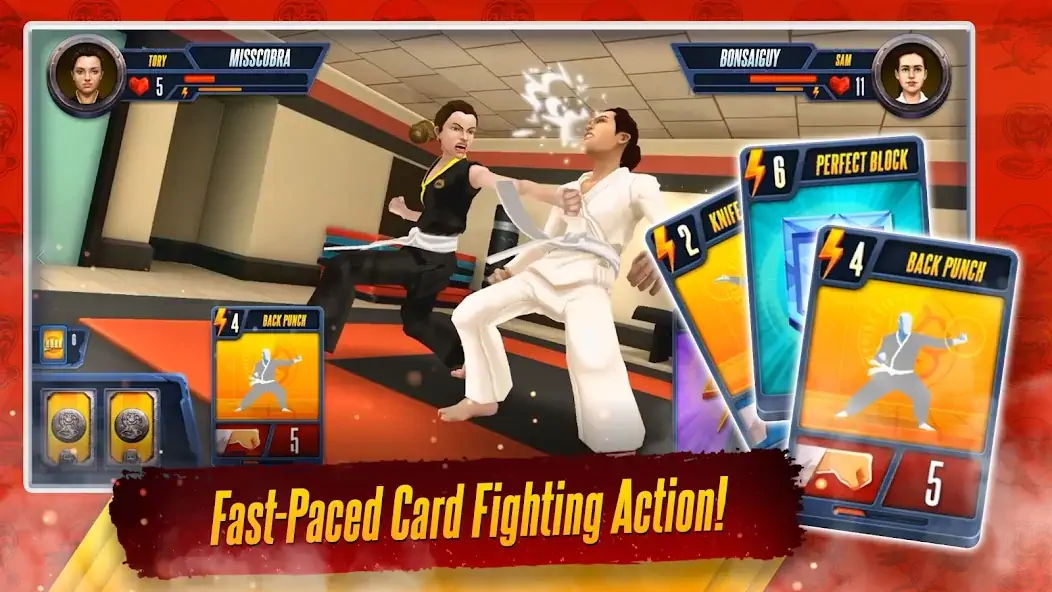 Download Cobra Kai: Card Fighter [MOD, Unlimited coins] + Hack [MOD, Menu] for Android