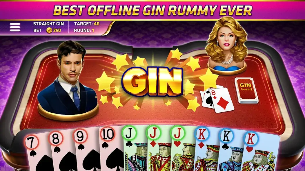 Download Gin Rummy -Gin Rummy Card Game [MOD, Unlimited money] + Hack [MOD, Menu] for Android