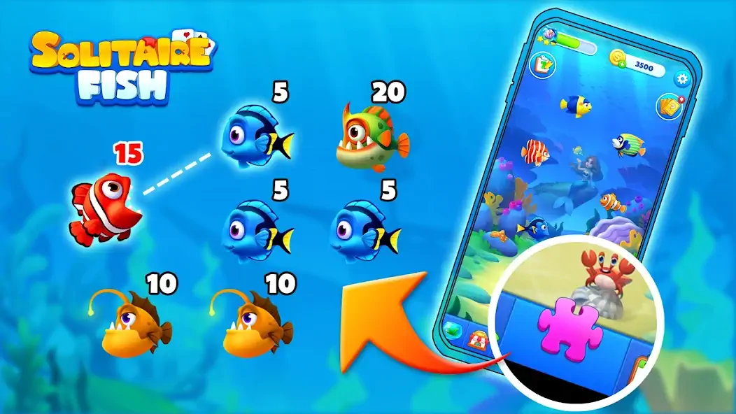 Download Solitaire Fish [MOD, Unlimited money/coins] + Hack [MOD, Menu] for Android