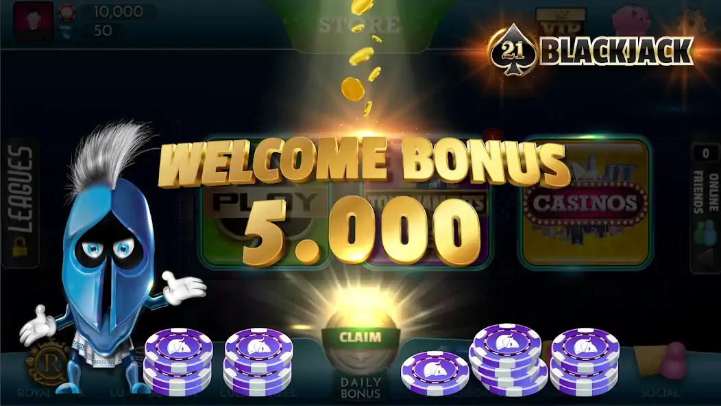Download BlackJack 21 - Online Casino [MOD, Unlimited money/coins] + Hack [MOD, Menu] for Android