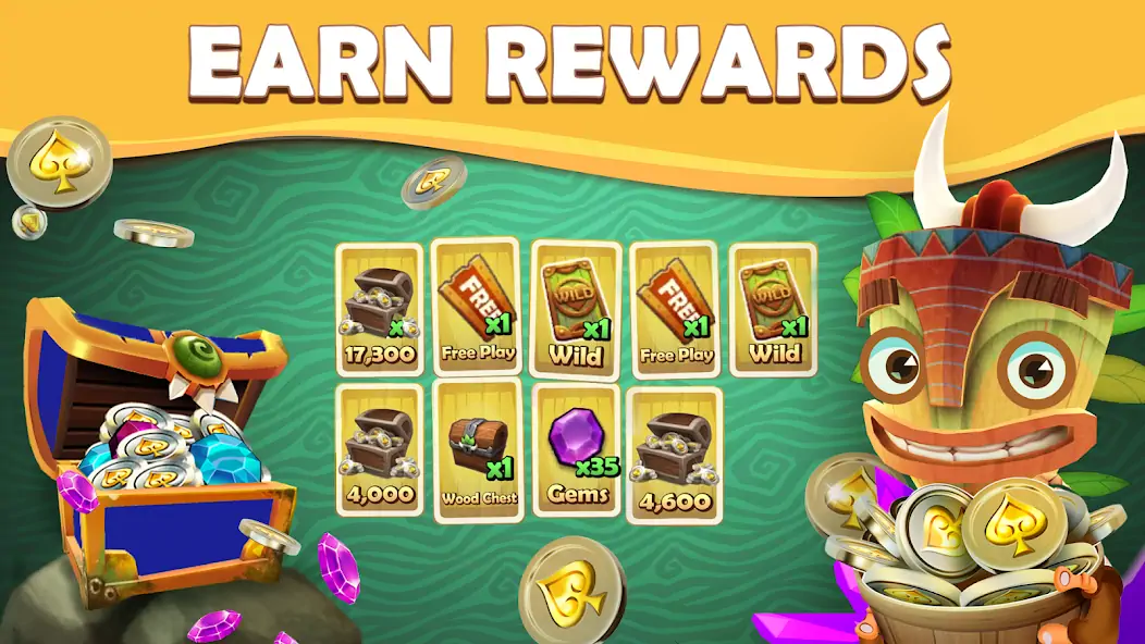 Download Tiki Solitaire TriPeaks [MOD, Unlimited money] + Hack [MOD, Menu] for Android