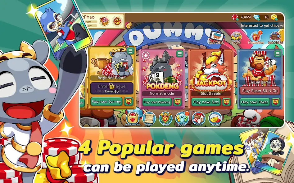 Download Dummy & Toon Poker OnlineGame [MOD, Unlimited money/gems] + Hack [MOD, Menu] for Android