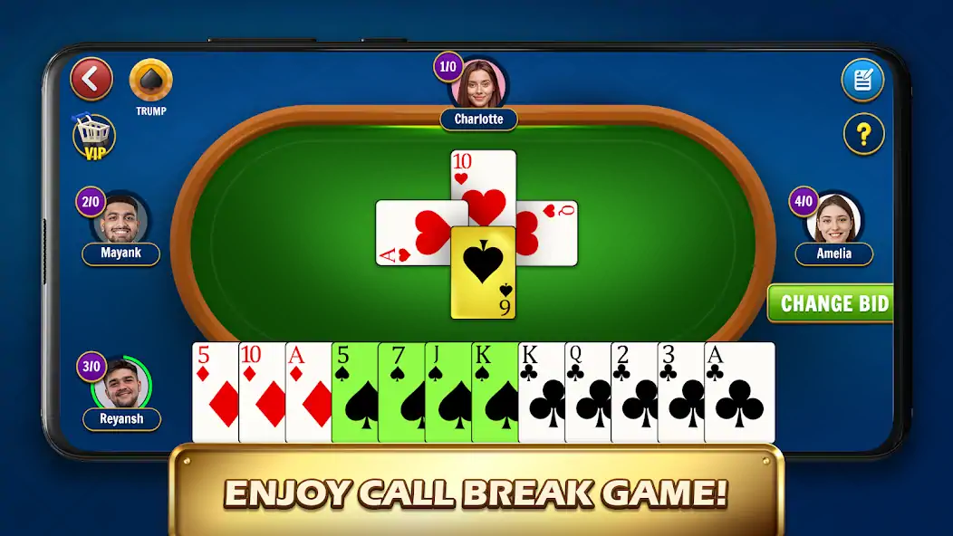 Download Callbreak Spades - Card Games [MOD, Unlimited money] + Hack [MOD, Menu] for Android
