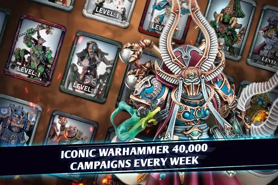 Download Warhammer Combat Cards - 40K [MOD, Unlimited money/gems] + Hack [MOD, Menu] for Android