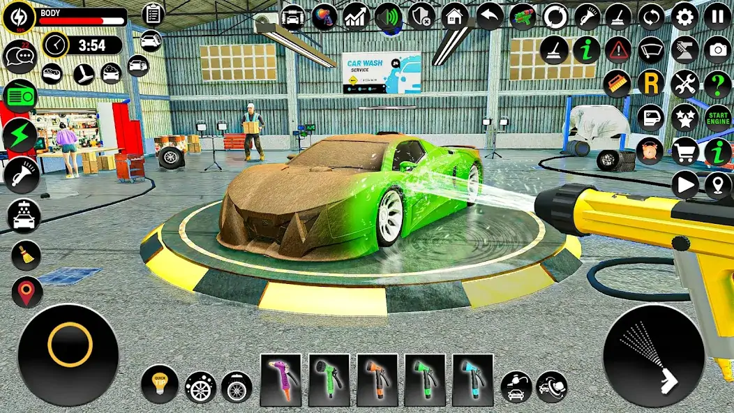 Download Car Wash Game : Power Wash Sim [MOD, Unlimited money/gems] + Hack [MOD, Menu] for Android