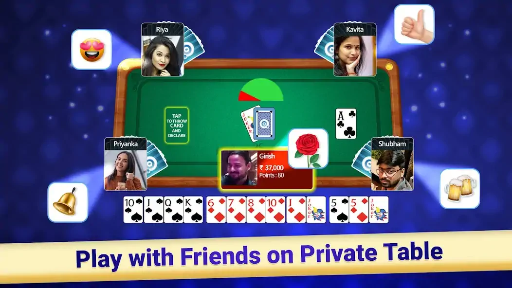 Download Indian Rummy Teen Patti Rummy [MOD, Unlimited coins] + Hack [MOD, Menu] for Android