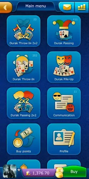 Download Durak LiveGames online [MOD, Unlimited money/gems] + Hack [MOD, Menu] for Android