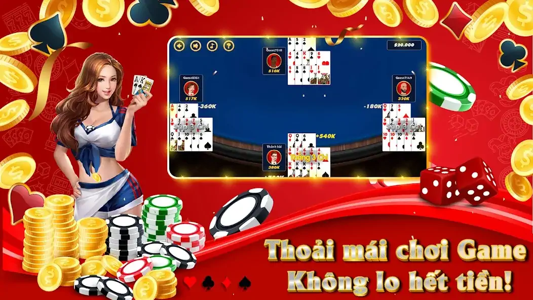 Download Chinese Poker (Mau Binh) [MOD, Unlimited money/coins] + Hack [MOD, Menu] for Android