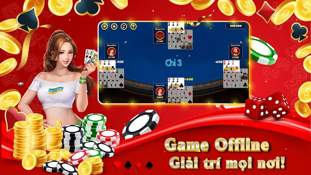 Download Chinese Poker (Mau Binh) [MOD, Unlimited money/coins] + Hack [MOD, Menu] for Android