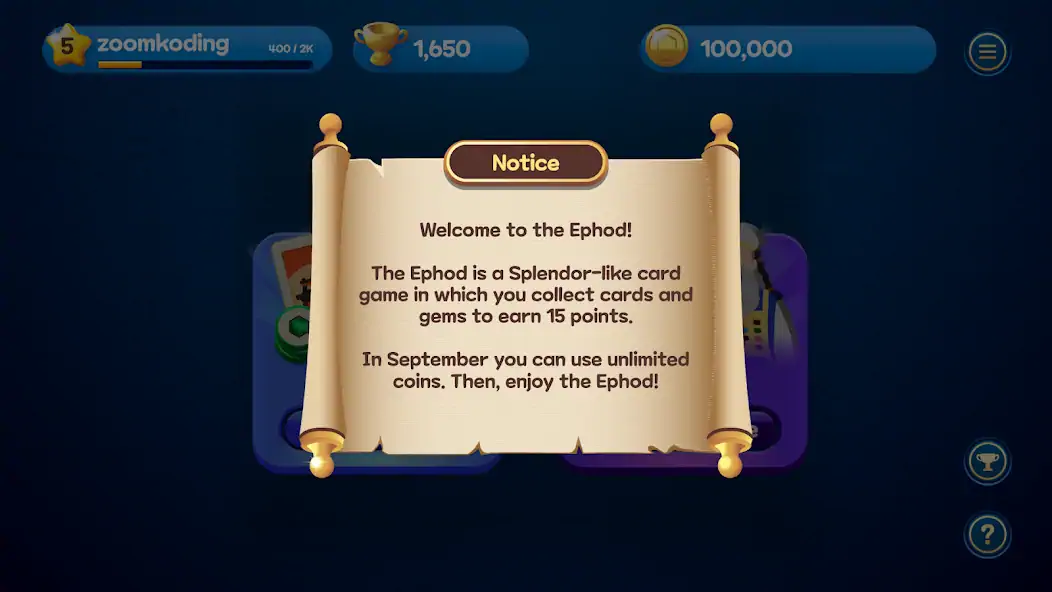 Download Ephod: Strategy Card Game [MOD, Unlimited money/gems] + Hack [MOD, Menu] for Android