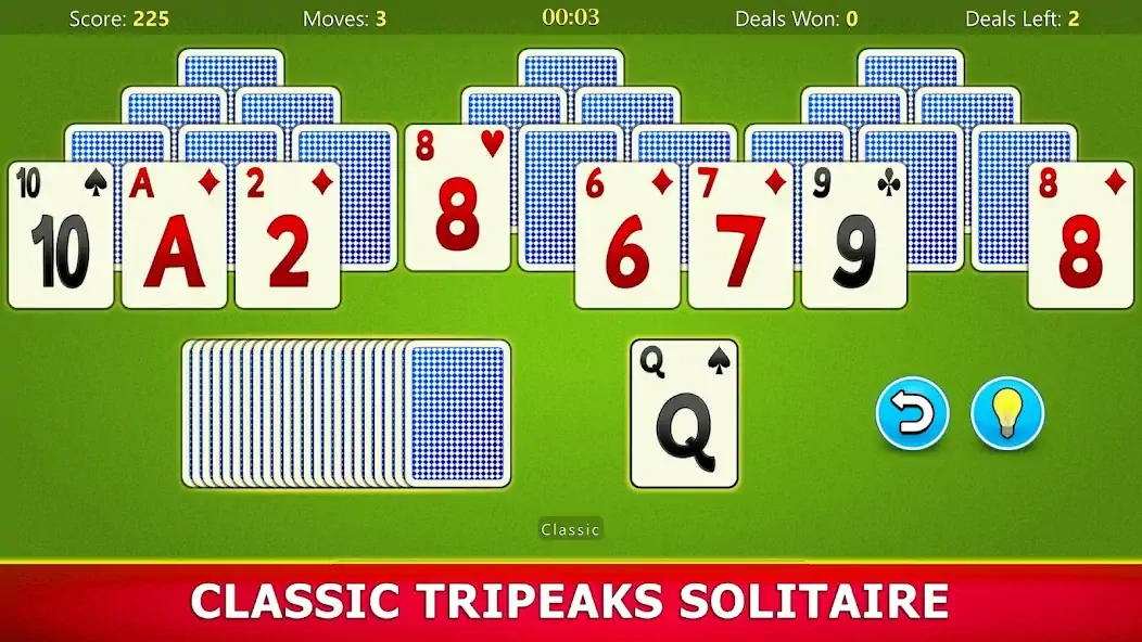 Download TriPeaks Solitaire Mobile [MOD, Unlimited money/coins] + Hack [MOD, Menu] for Android
