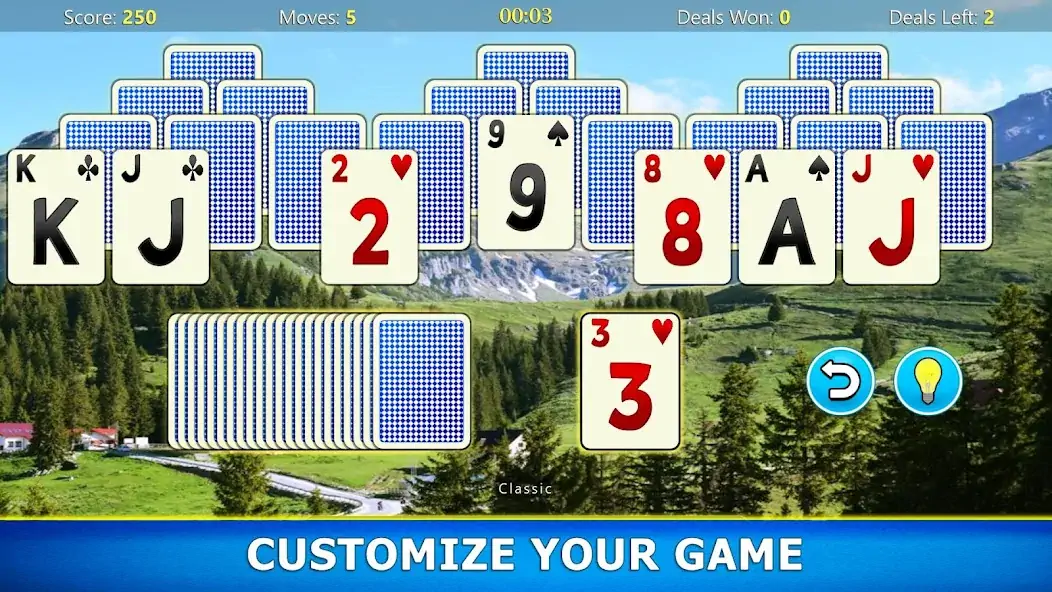 Download TriPeaks Solitaire Mobile [MOD, Unlimited money/coins] + Hack [MOD, Menu] for Android