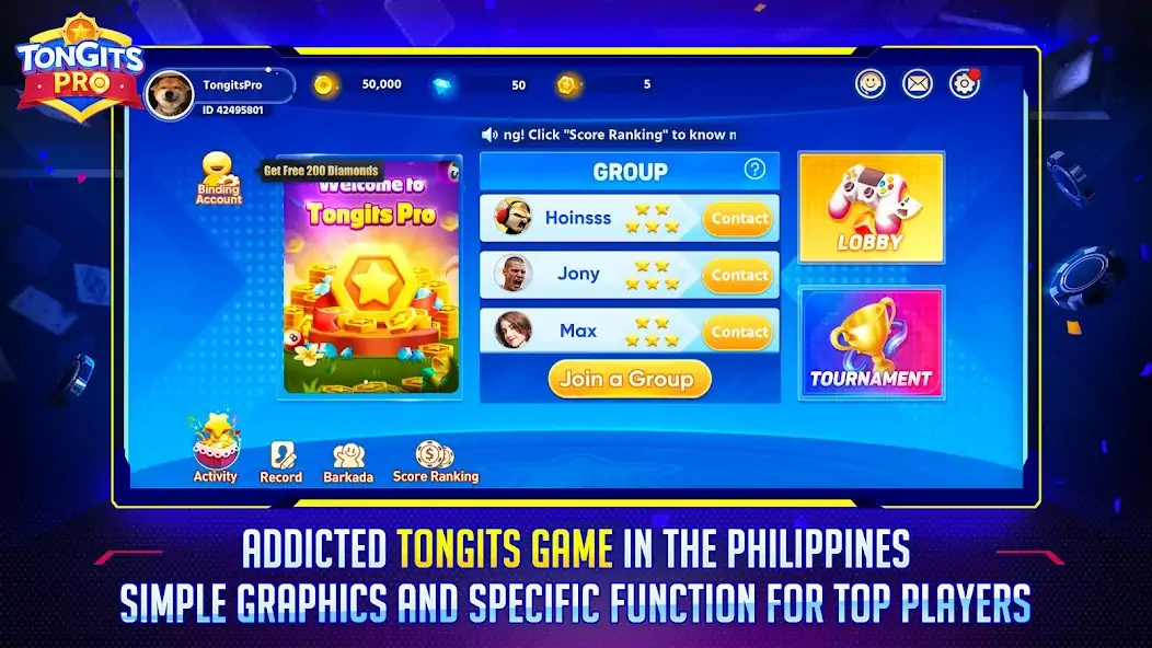 Download Tongits Pro [MOD, Unlimited money/coins] + Hack [MOD, Menu] for Android