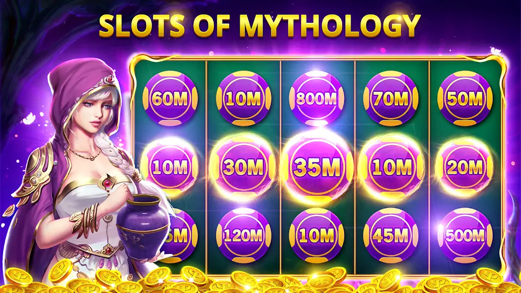 Download Slots Myth - Slot Machines [MOD, Unlimited money/coins] + Hack [MOD, Menu] for Android