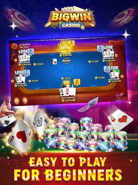 Download Big Win Casino - Tongits Pusoy [MOD, Unlimited money] + Hack [MOD, Menu] for Android