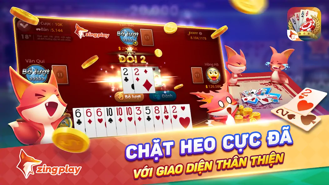 Download Tiến lên Miền Nam ZingPlay [MOD, Unlimited money/coins] + Hack [MOD, Menu] for Android