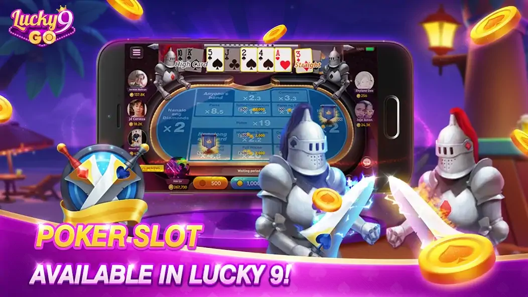 Download Lucky 9 Go-Fun Card Game [MOD, Unlimited money] + Hack [MOD, Menu] for Android