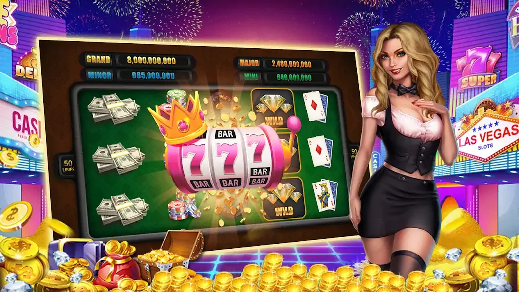 Download Winning Jackpot Slots Casino [MOD, Unlimited coins] + Hack [MOD, Menu] for Android