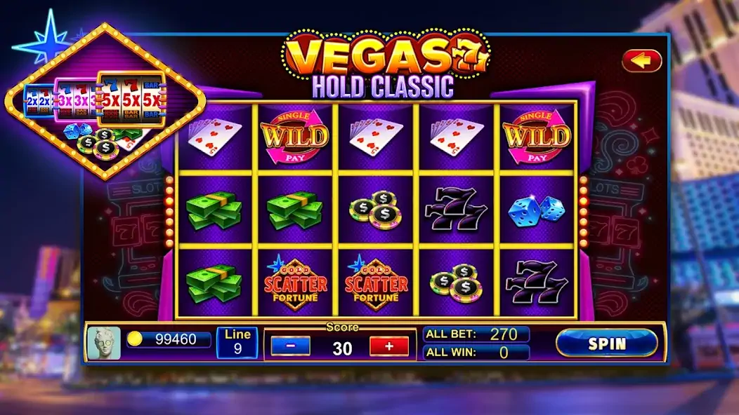 Download Vegas 777 Hold Classic [MOD, Unlimited money] + Hack [MOD, Menu] for Android